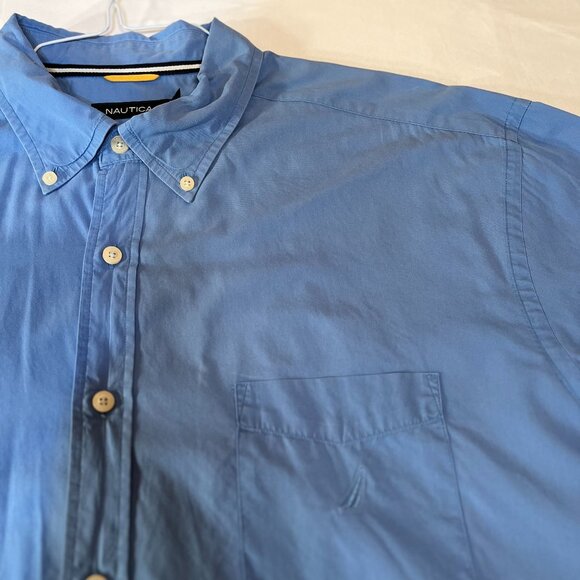 Blue Nautica Button-Up Long-Sleeve - Picture 1 of 3